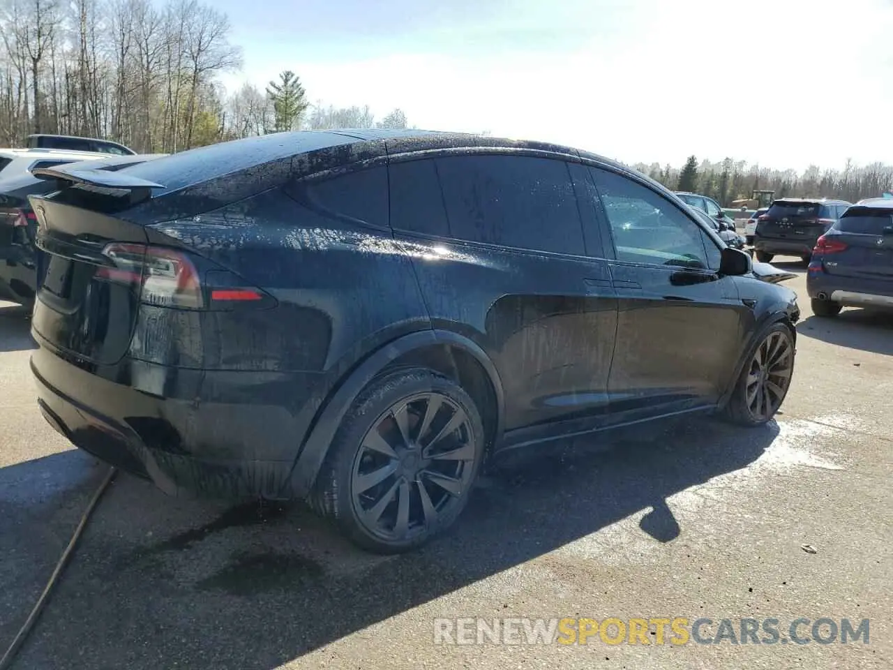 3 Фотография поврежденного автомобиля 7SAXCDE51NF346197 TESLA MODEL X 2022
