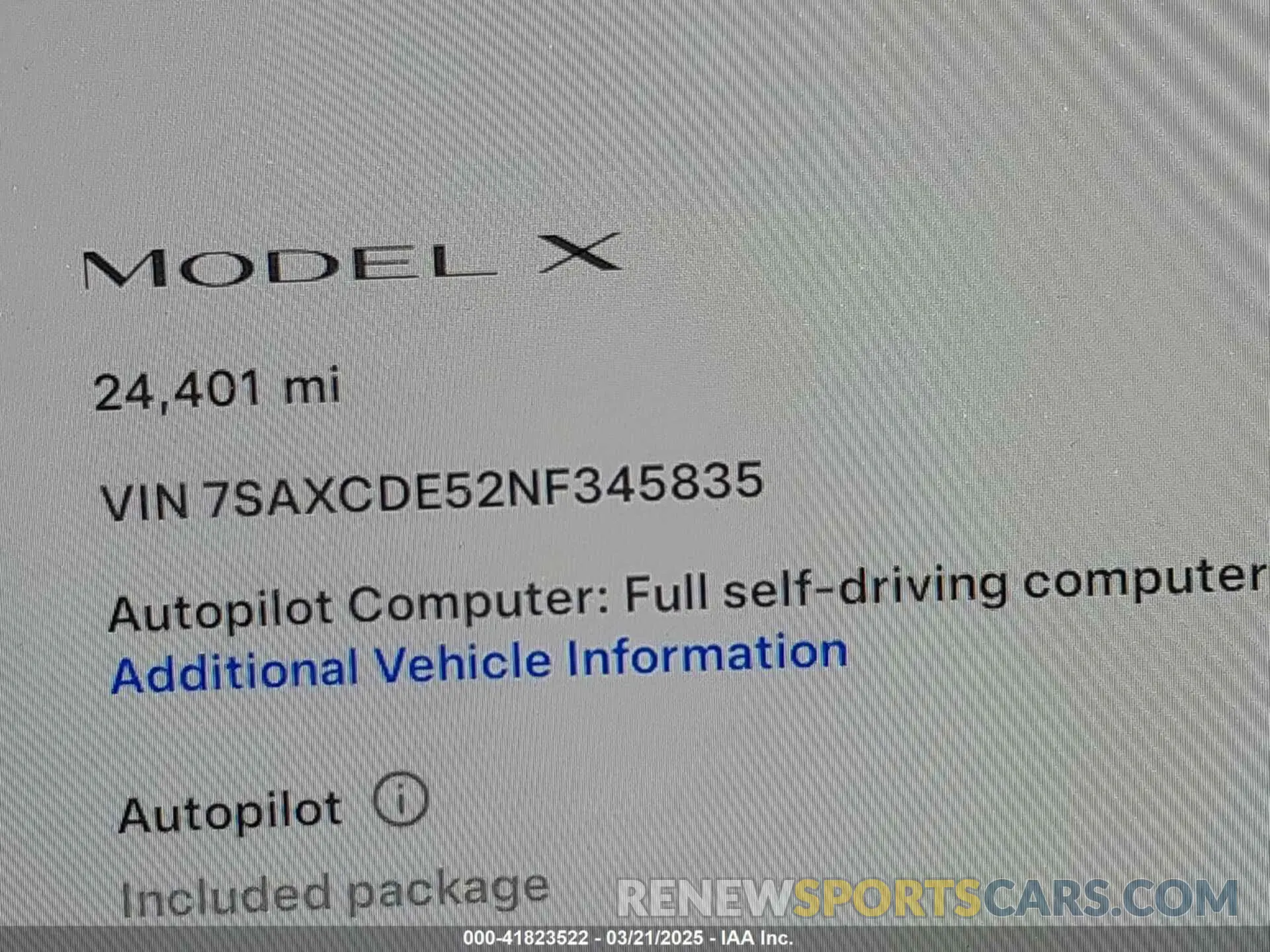 14 Фотография поврежденного автомобиля 7SAXCDE52NF345835 TESLA MODEL X 2022