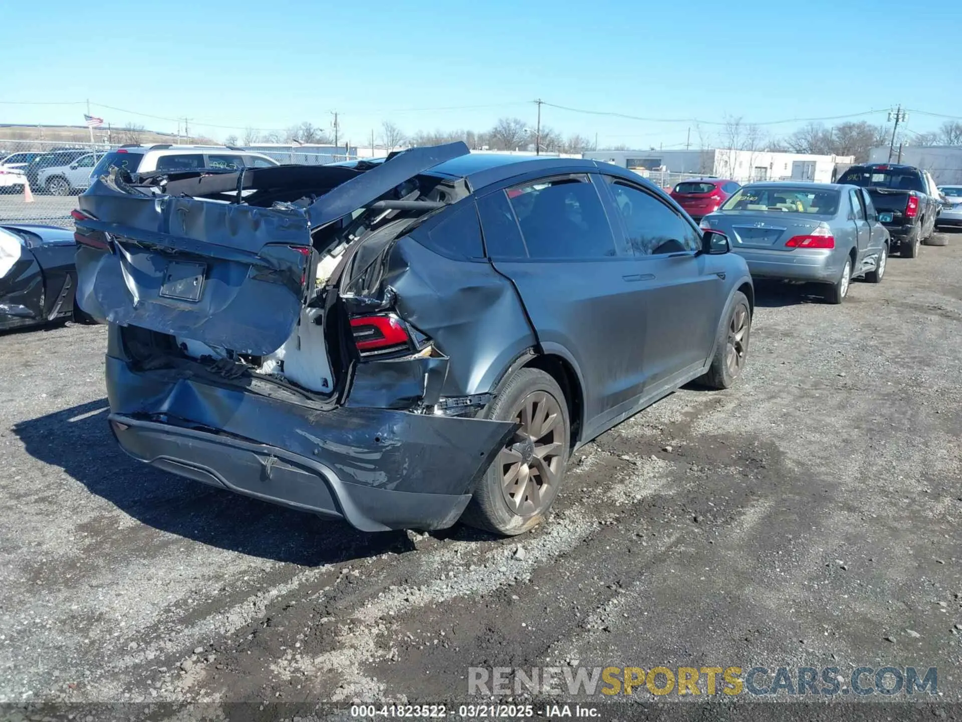 4 Фотография поврежденного автомобиля 7SAXCDE52NF345835 TESLA MODEL X 2022