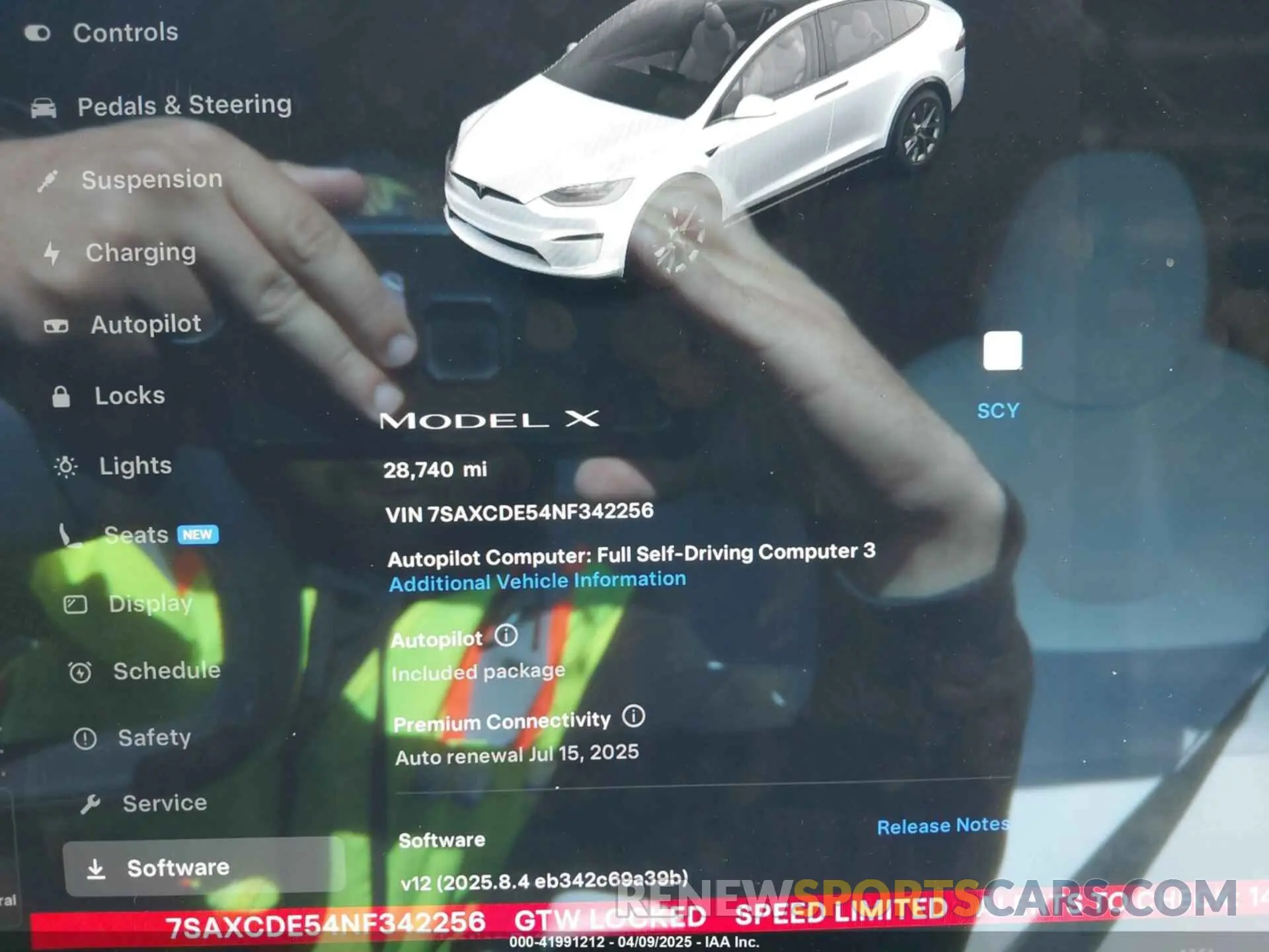 7 Photograph of a damaged car 7SAXCDE54NF342256 TESLA MODEL X 2022