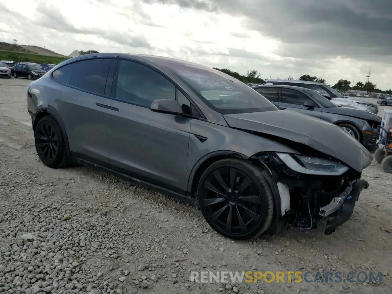 4 Photograph of a damaged car 7SAXCDE55NF364931 TESLA MODEL X 2022
