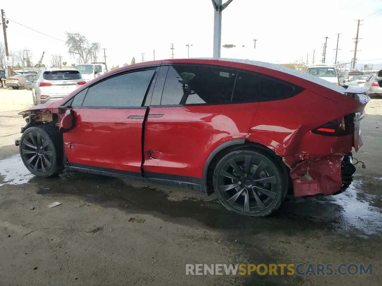 2 Фотография поврежденного автомобиля 7SAXCDE56NF337897 TESLA MODEL X 2022