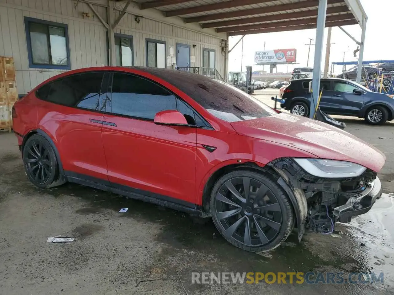 4 Фотография поврежденного автомобиля 7SAXCDE56NF337897 TESLA MODEL X 2022
