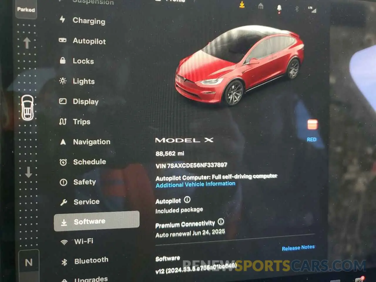9 Фотография поврежденного автомобиля 7SAXCDE56NF337897 TESLA MODEL X 2022
