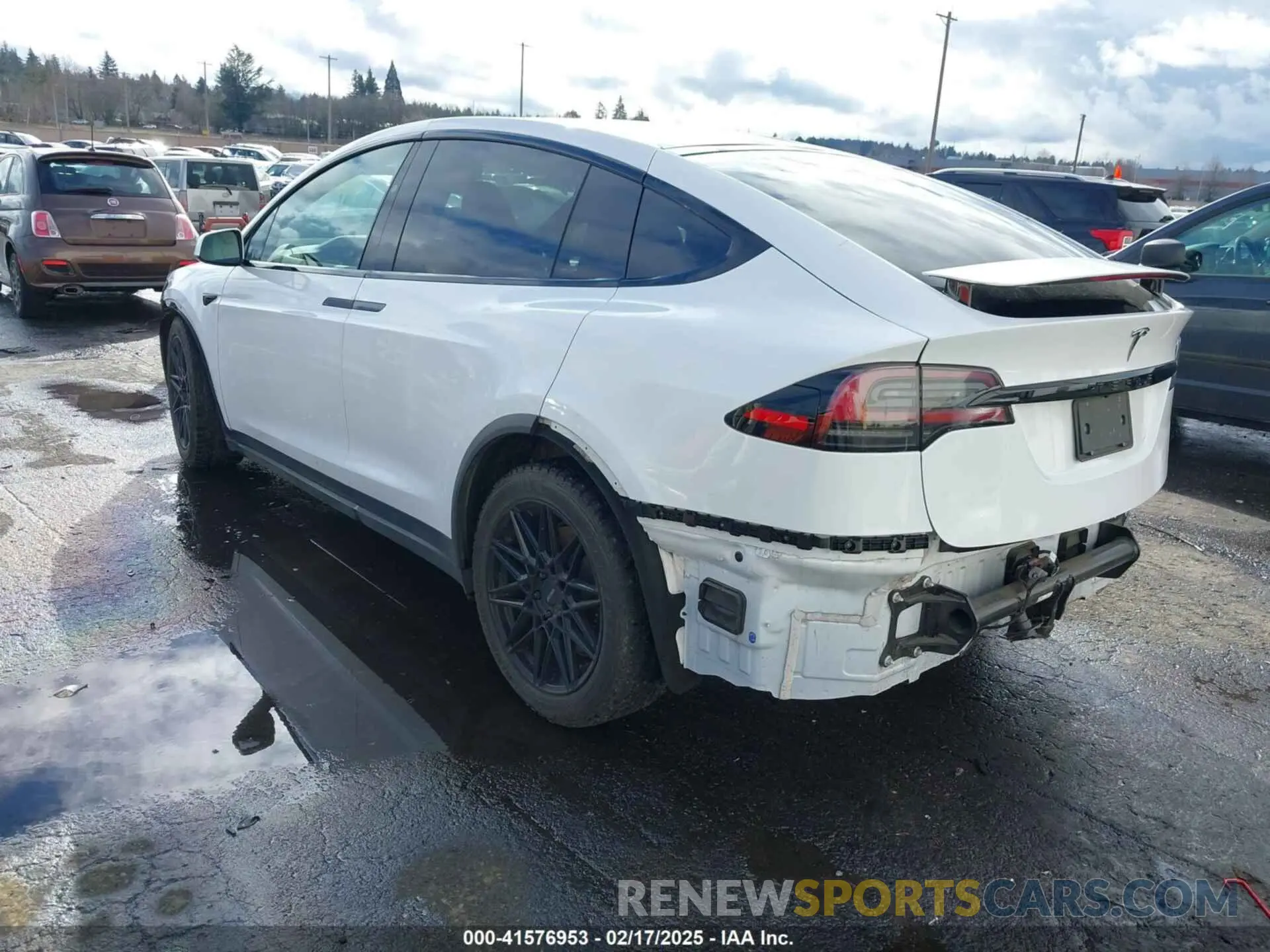 3 Фотография поврежденного автомобиля 7SAXCDE56NF360208 TESLA MODEL X 2022