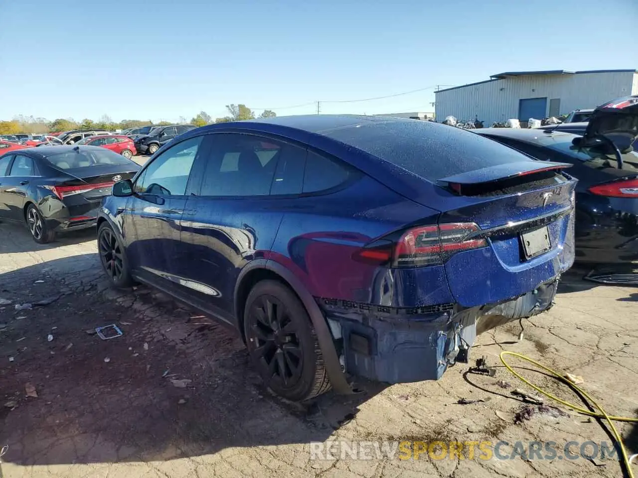 2 Photograph of a damaged car 7SAXCDE57NF336967 TESLA MODEL X 2022