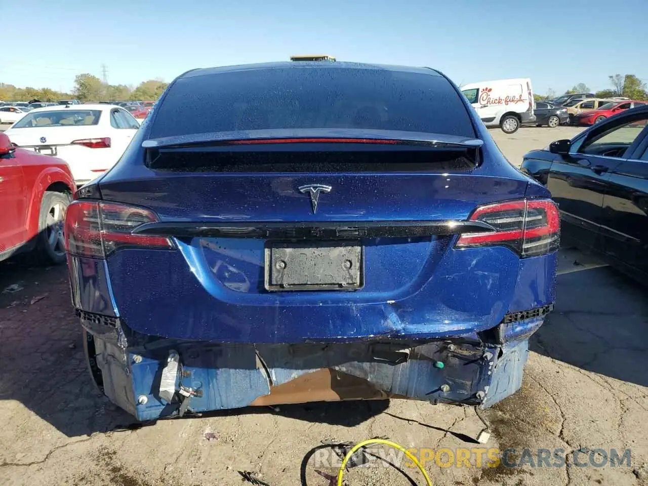 6 Photograph of a damaged car 7SAXCDE57NF336967 TESLA MODEL X 2022