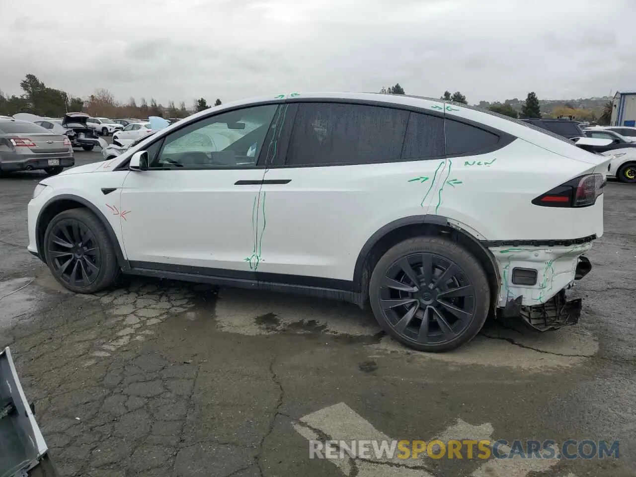 2 Фотография поврежденного автомобиля 7SAXCDE57NF338654 TESLA MODEL X 2022