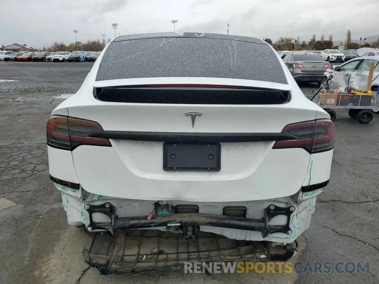 6 Фотография поврежденного автомобиля 7SAXCDE57NF338654 TESLA MODEL X 2022