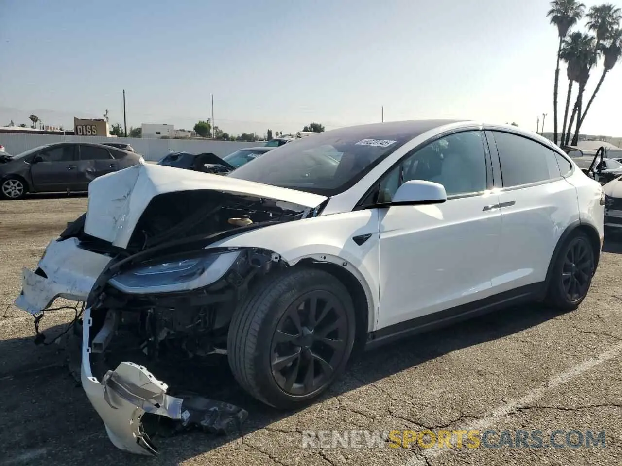 1 Фотография поврежденного автомобиля 7SAXCDE5XNF342519 TESLA MODEL X 2022