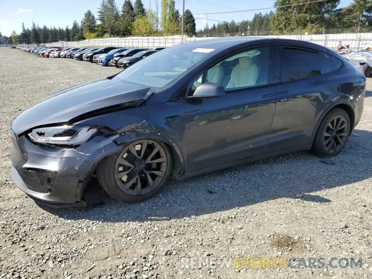 1 Photograph of a damaged car 7SAXCAE53PF422729 TESLA MODEL X 2023