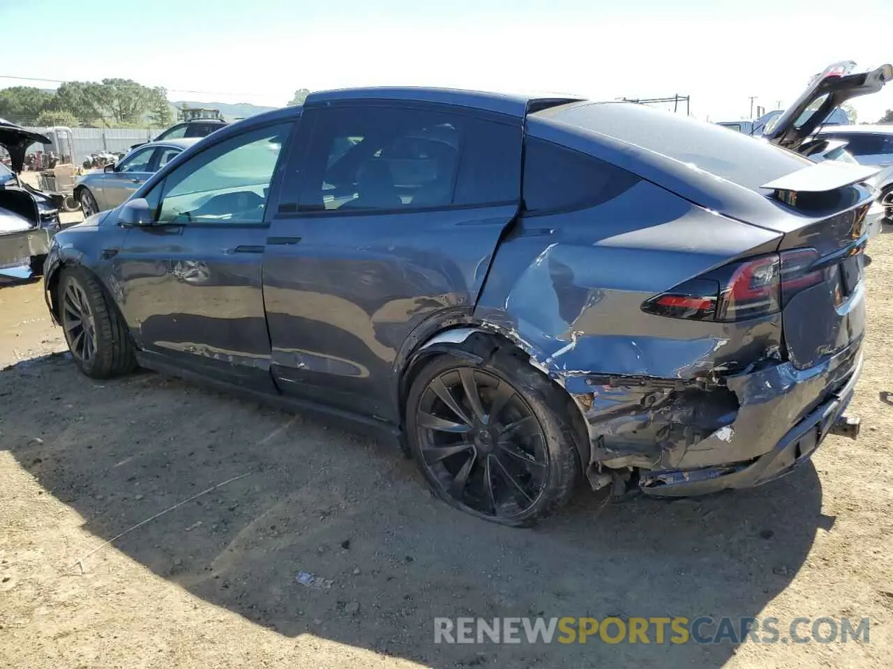 2 Фотография поврежденного автомобиля 7SAXCAE58PF395964 TESLA MODEL X 2023