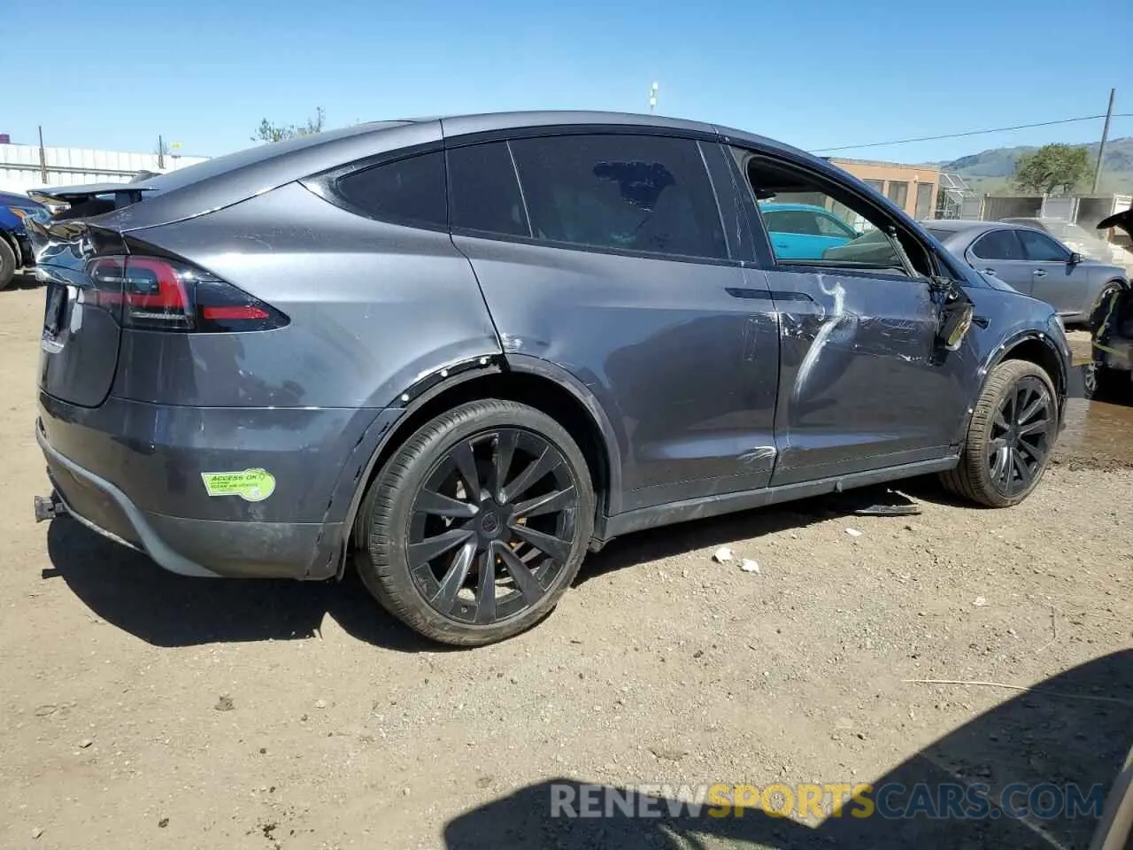 3 Фотография поврежденного автомобиля 7SAXCAE58PF395964 TESLA MODEL X 2023