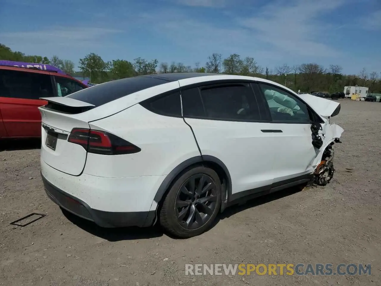 3 Фотография поврежденного автомобиля 7SAXCAE58PF405683 TESLA MODEL X 2023
