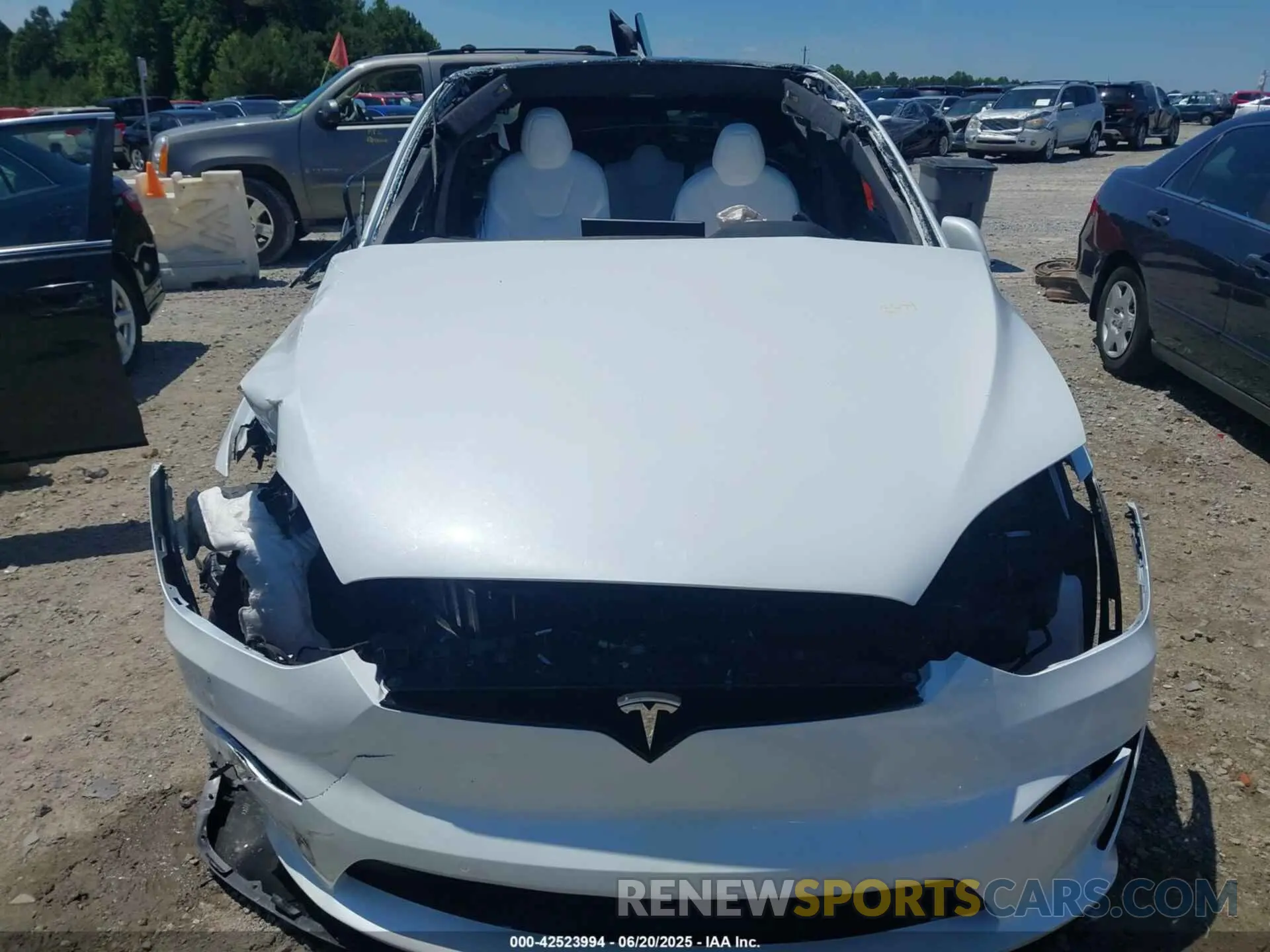 6 Фотография поврежденного автомобиля 7SAXCAE5XPF375554 TESLA MODEL X 2023
