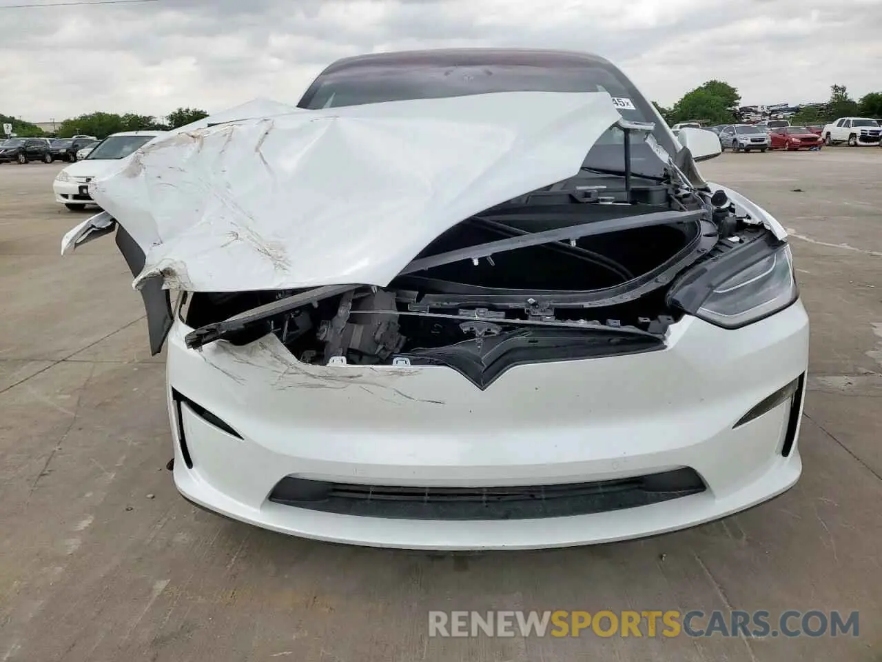 5 Фотография поврежденного автомобиля 7SAXCBE51PF377652 TESLA MODEL X 2023