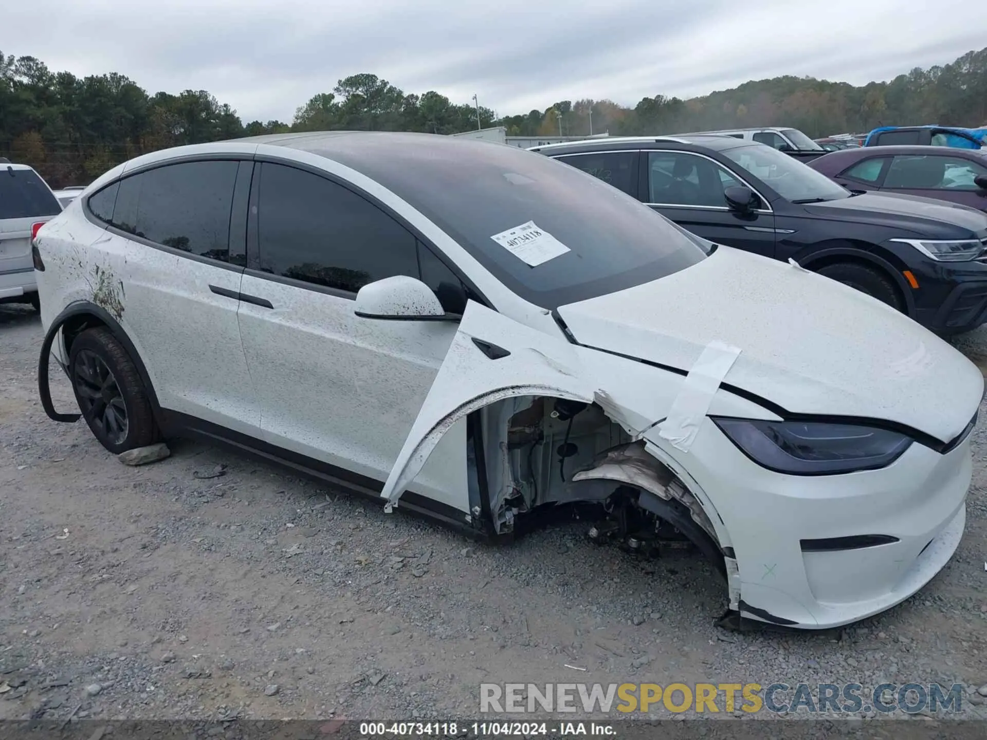 6 Фотография поврежденного автомобиля 7SAXCBE51PF397027 TESLA MODEL X 2023