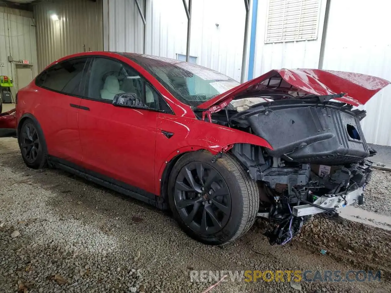 4 Фотография поврежденного автомобиля 7SAXCBE52PF365140 TESLA MODEL X 2023