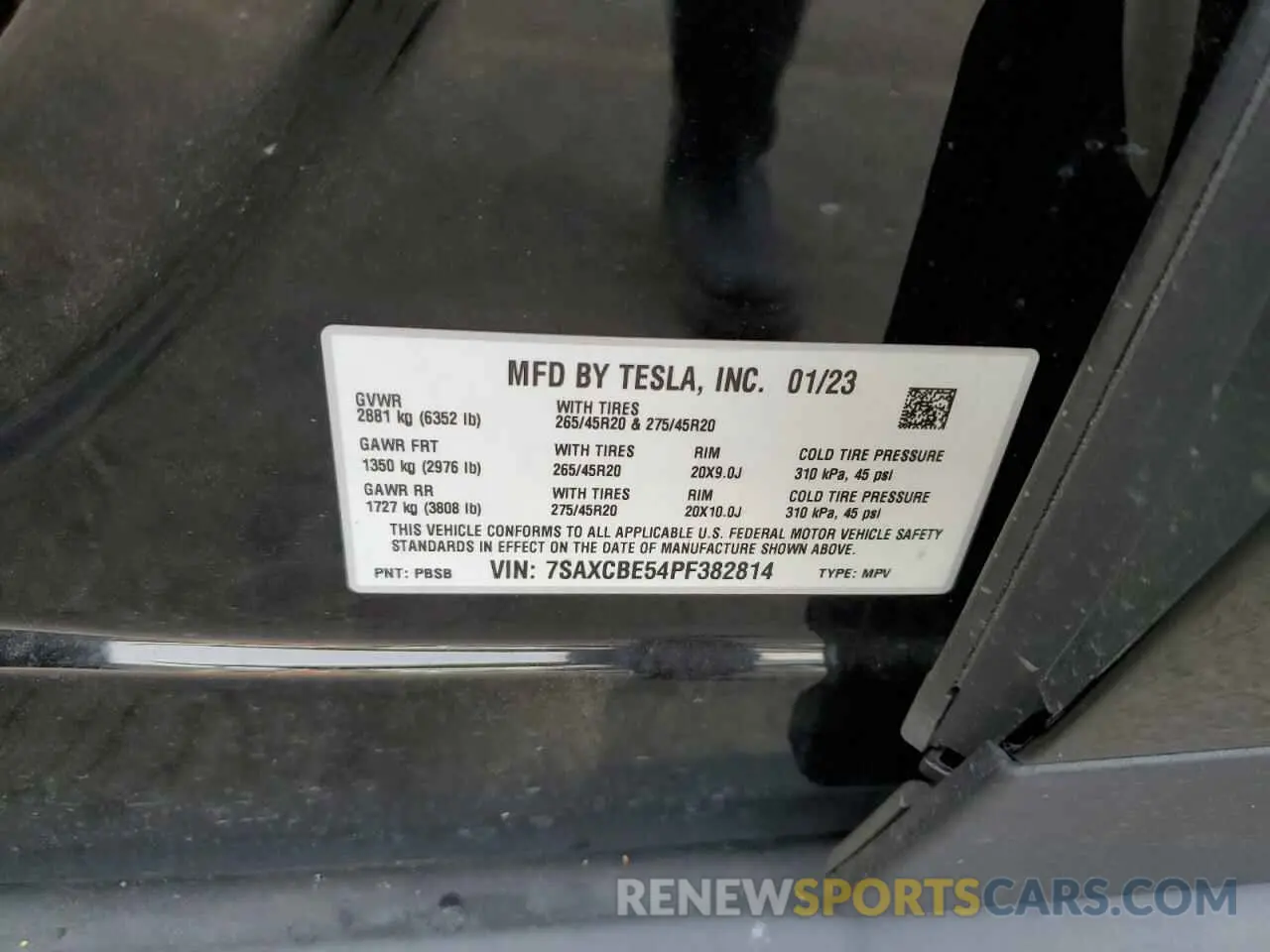 13 Photograph of a damaged car 7SAXCBE54PF382814 TESLA MODEL X 2023