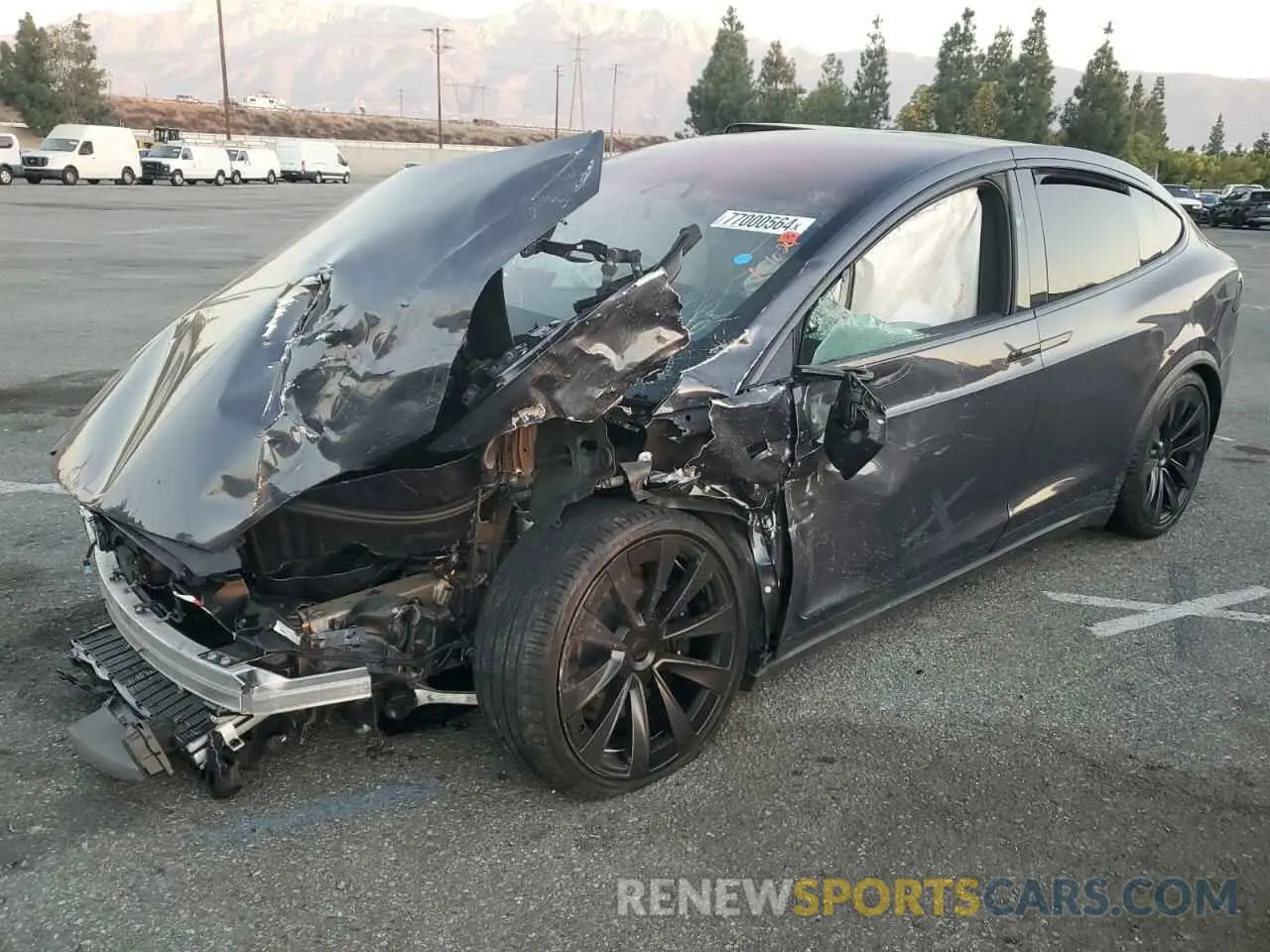 1 Photograph of a damaged car 7SAXCBE55PF381834 TESLA MODEL X 2023