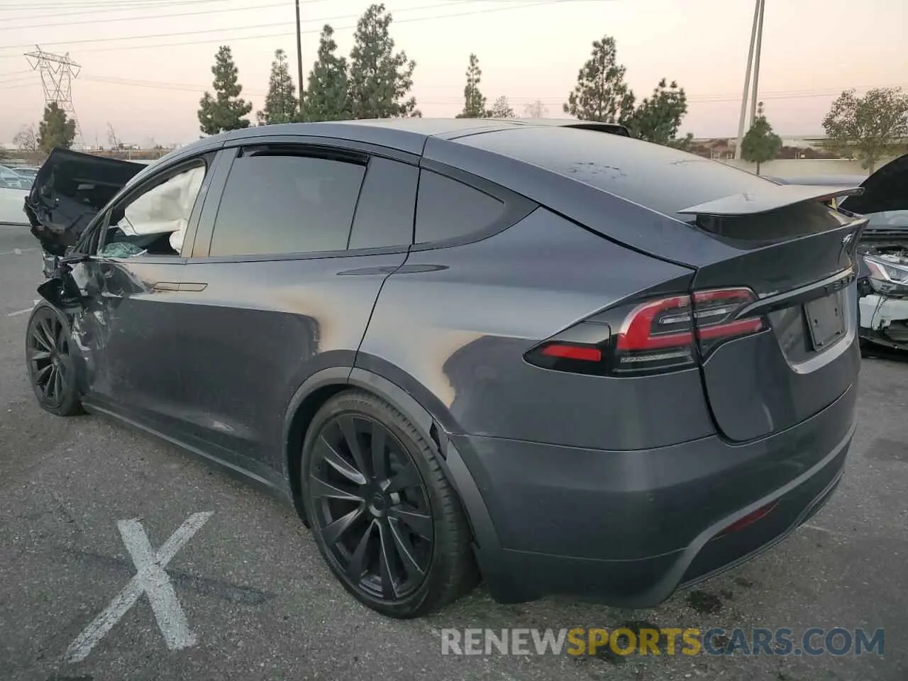 2 Photograph of a damaged car 7SAXCBE55PF381834 TESLA MODEL X 2023