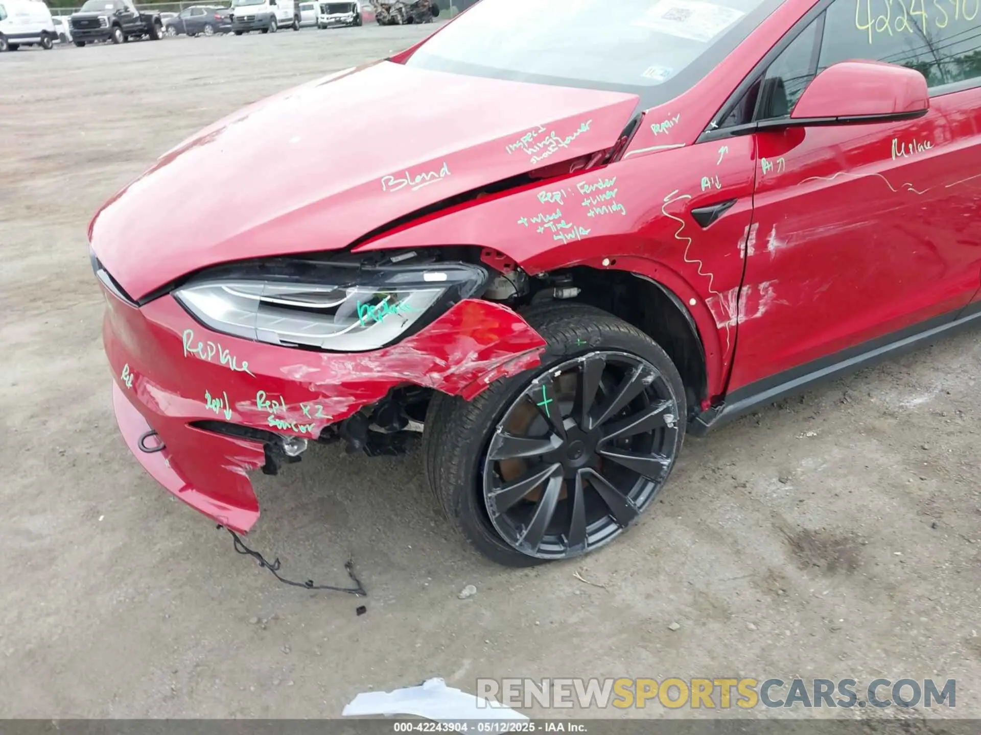 6 Photograph of a damaged car 7SAXCBE56PF368087 TESLA MODEL X 2023