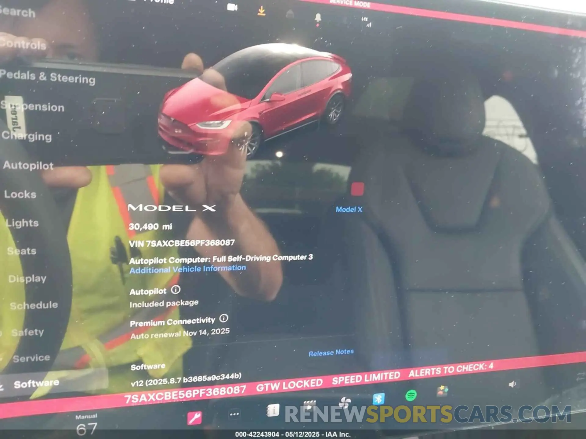 7 Photograph of a damaged car 7SAXCBE56PF368087 TESLA MODEL X 2023