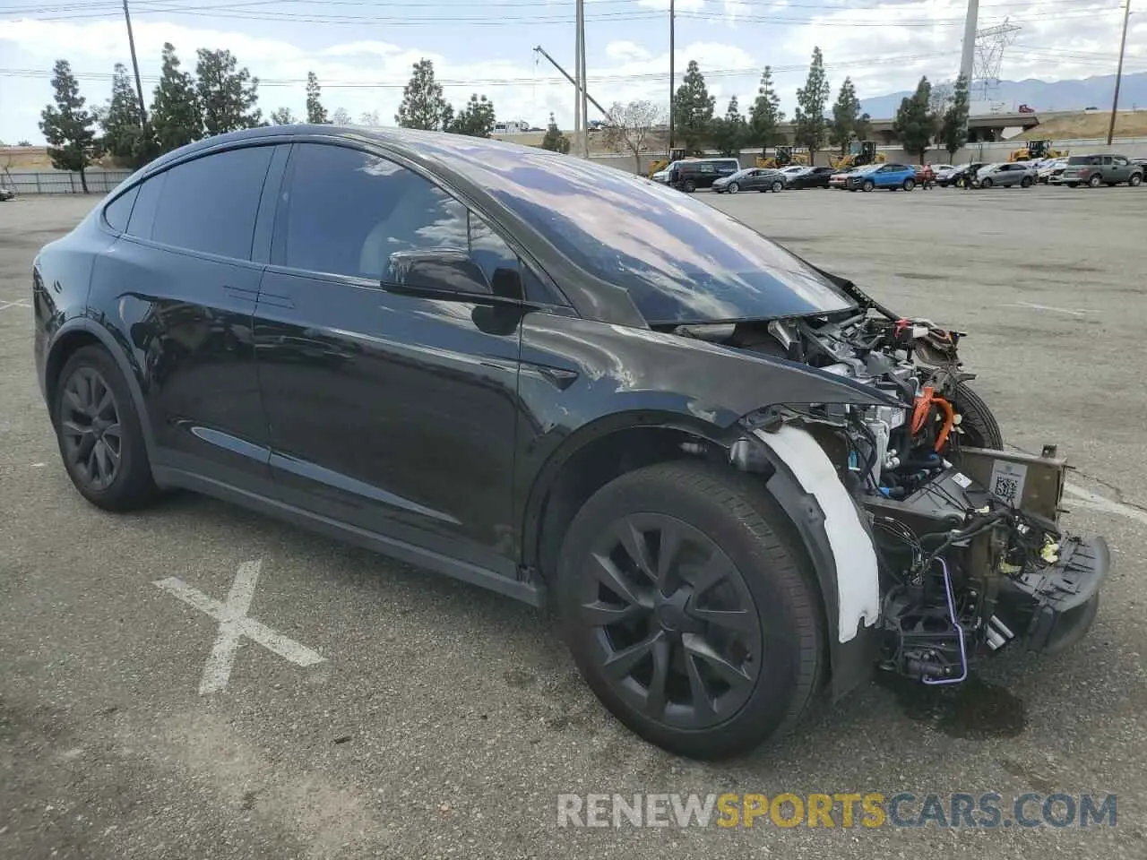 4 Фотография поврежденного автомобиля 7SAXCBE56PF425582 TESLA MODEL X 2023