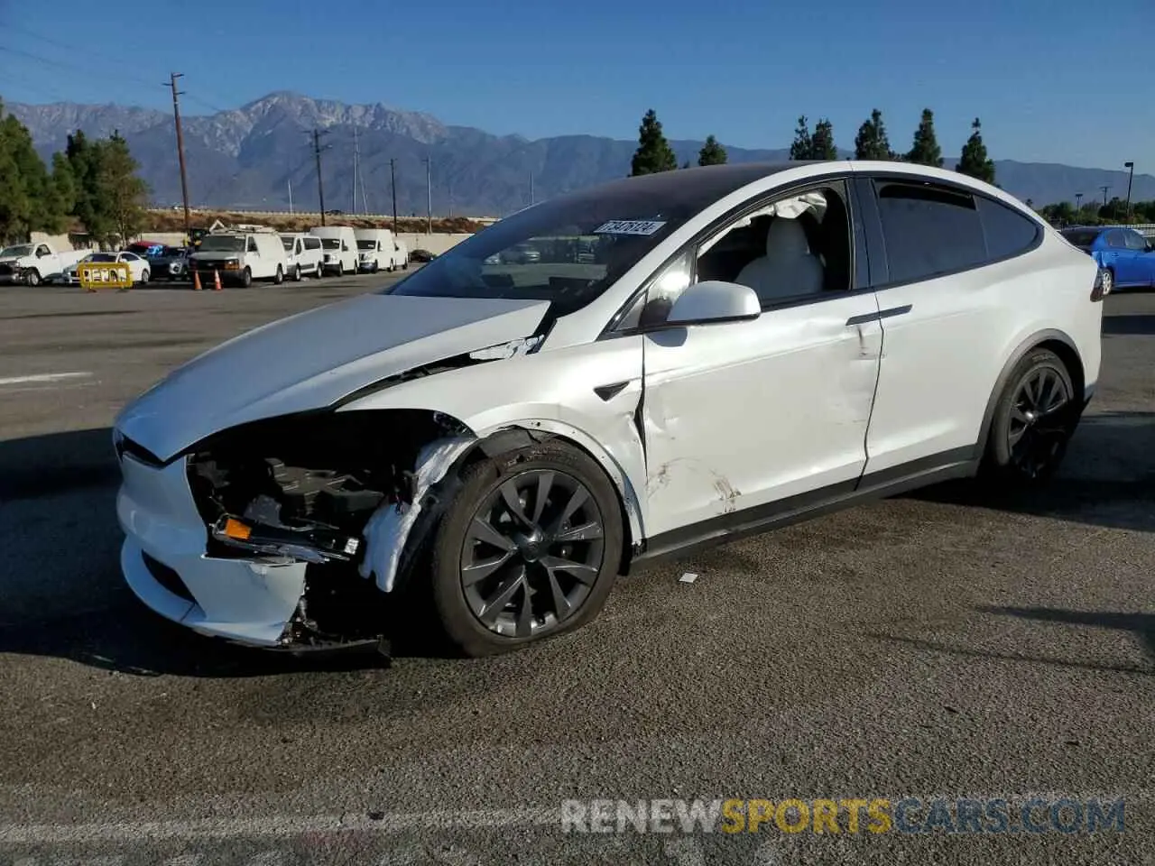 1 Photograph of a damaged car 7SAXCBE58PF383285 TESLA MODEL X 2023