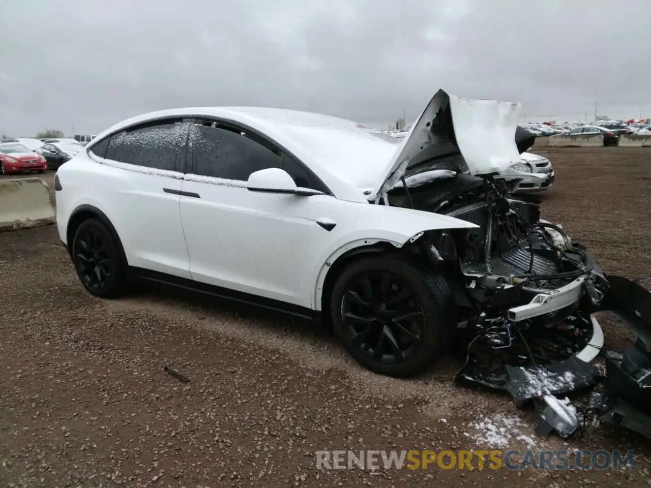 4 Фотография поврежденного автомобиля 7SAXCBE5XPF399133 TESLA MODEL X 2023