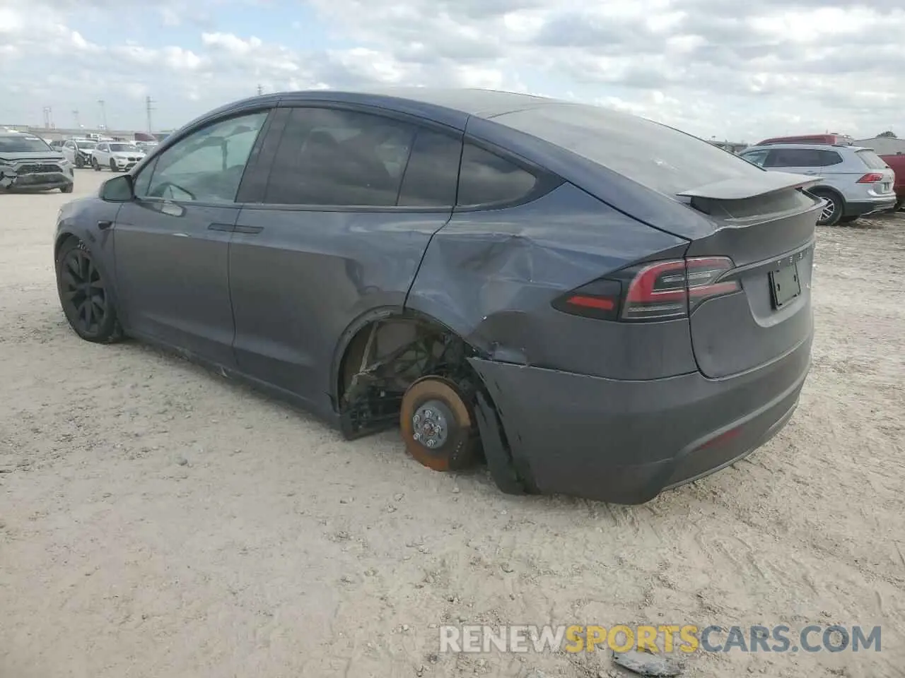 2 Фотография поврежденного автомобиля 7SAXCBE5XPF399262 TESLA MODEL X 2023