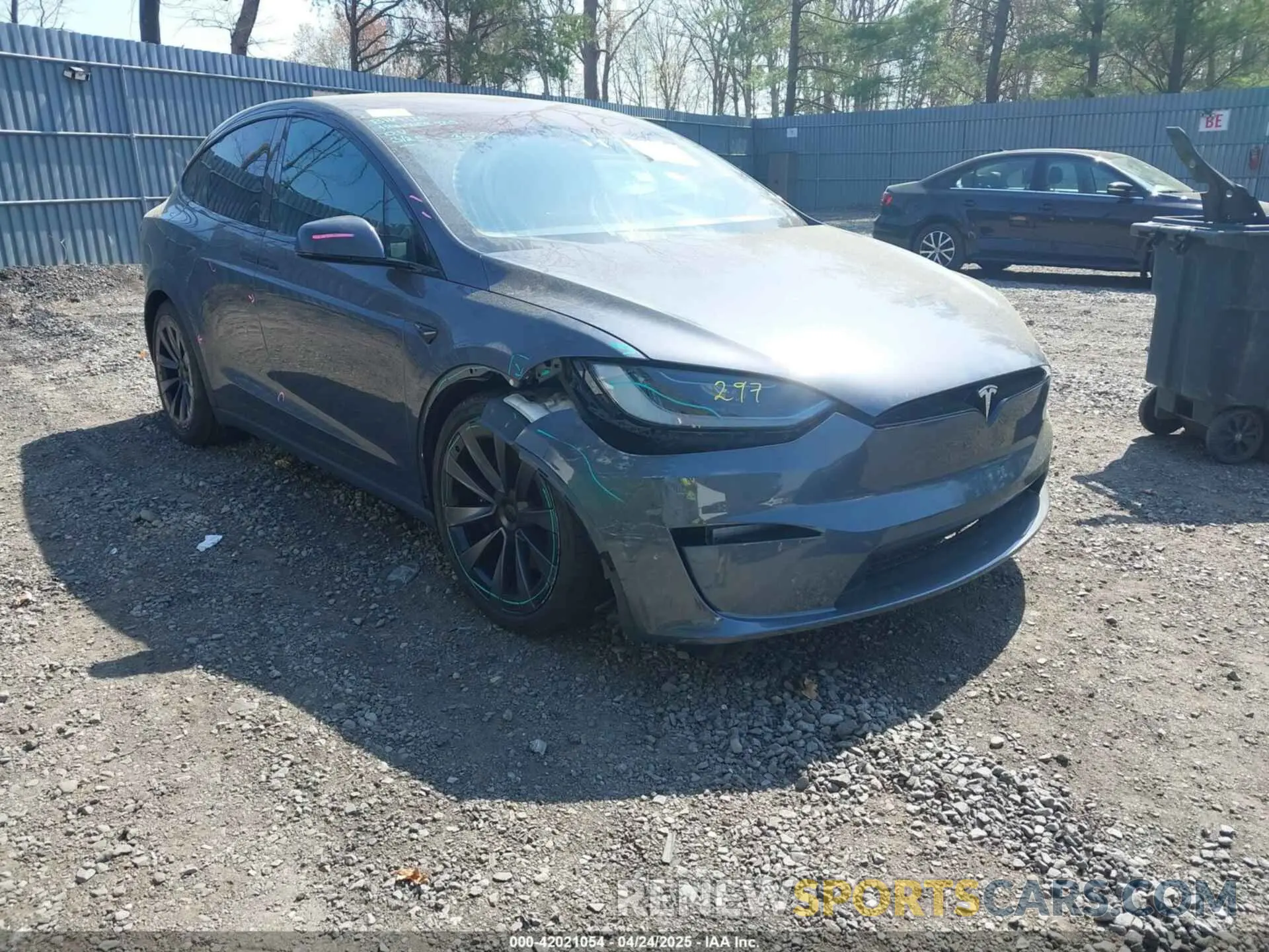 1 Фотография поврежденного автомобиля 7SAXCBE5XPF414293 TESLA MODEL X 2023