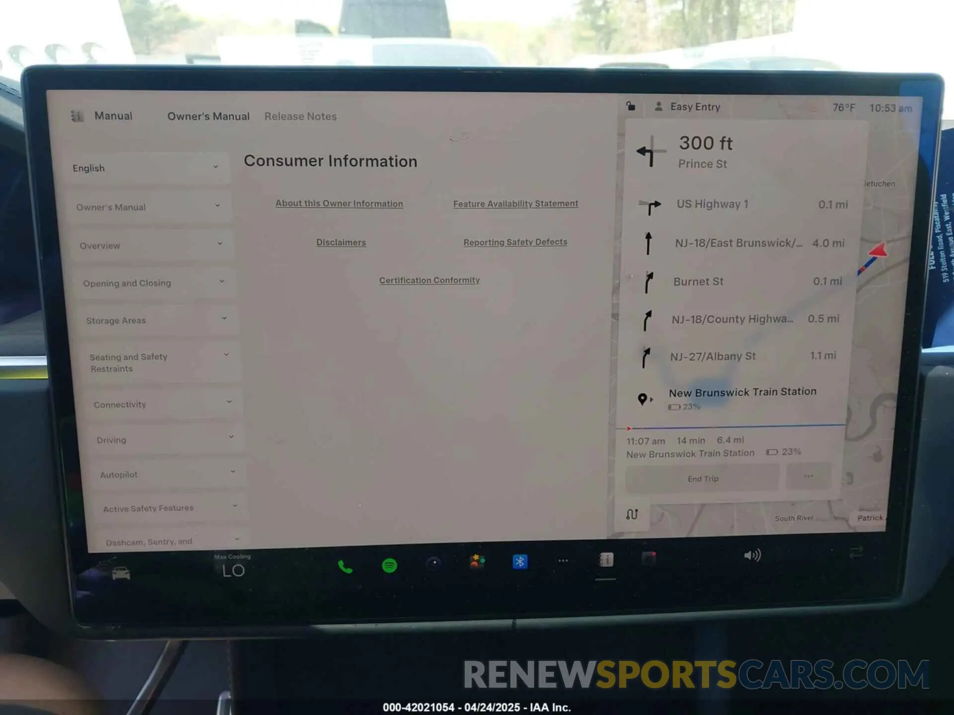 19 Фотография поврежденного автомобиля 7SAXCBE5XPF414293 TESLA MODEL X 2023