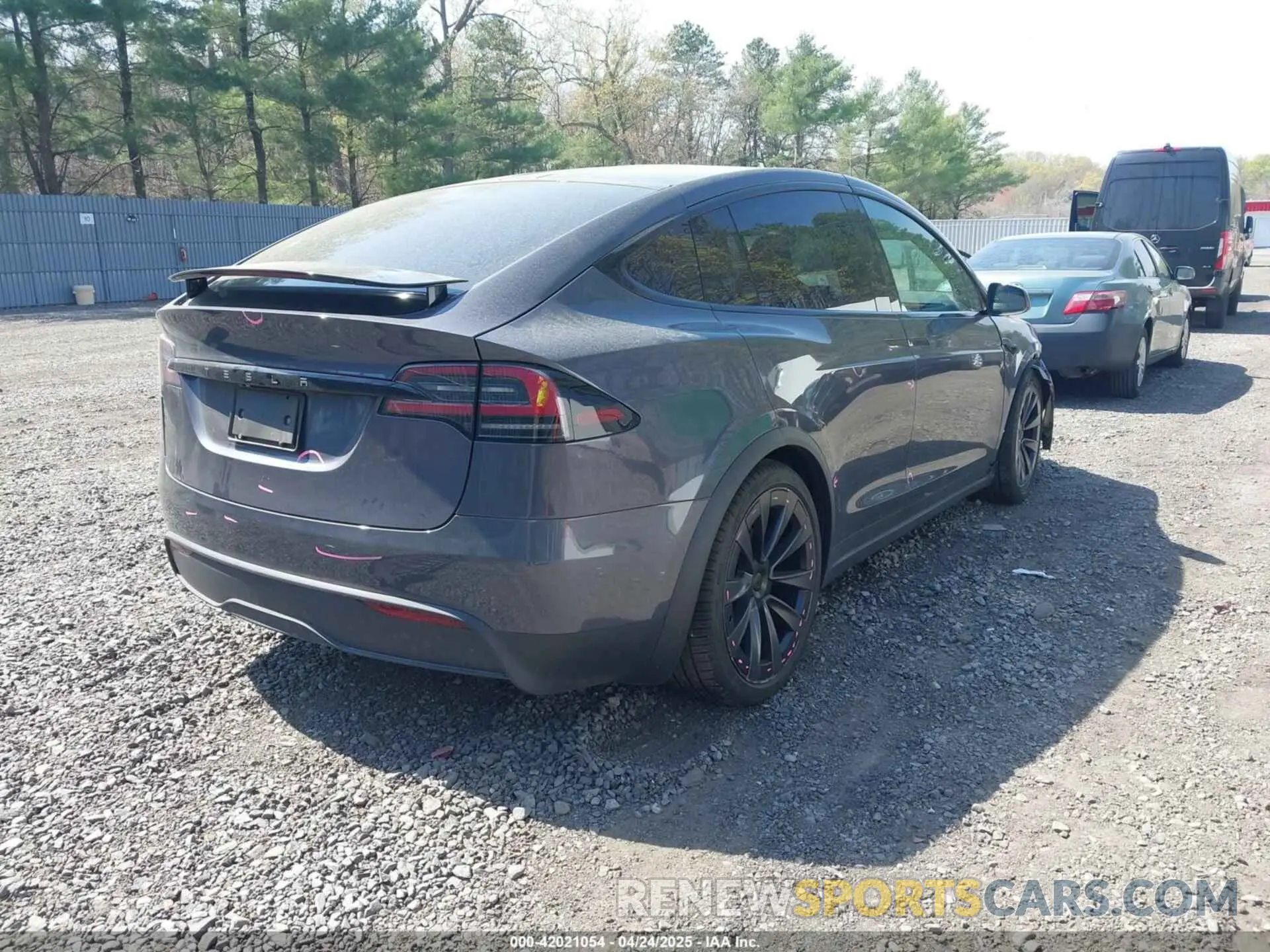 4 Фотография поврежденного автомобиля 7SAXCBE5XPF414293 TESLA MODEL X 2023