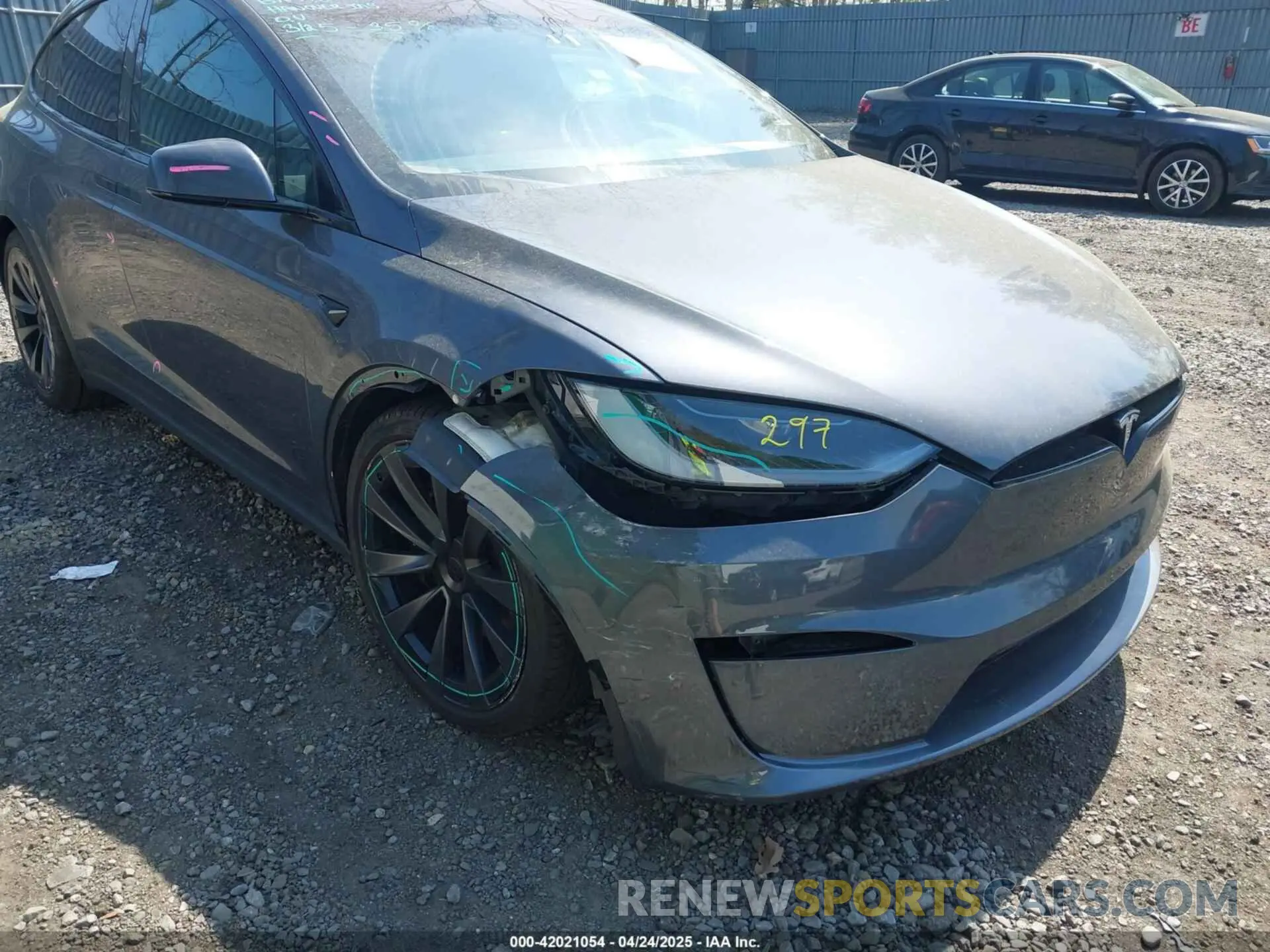 6 Фотография поврежденного автомобиля 7SAXCBE5XPF414293 TESLA MODEL X 2023