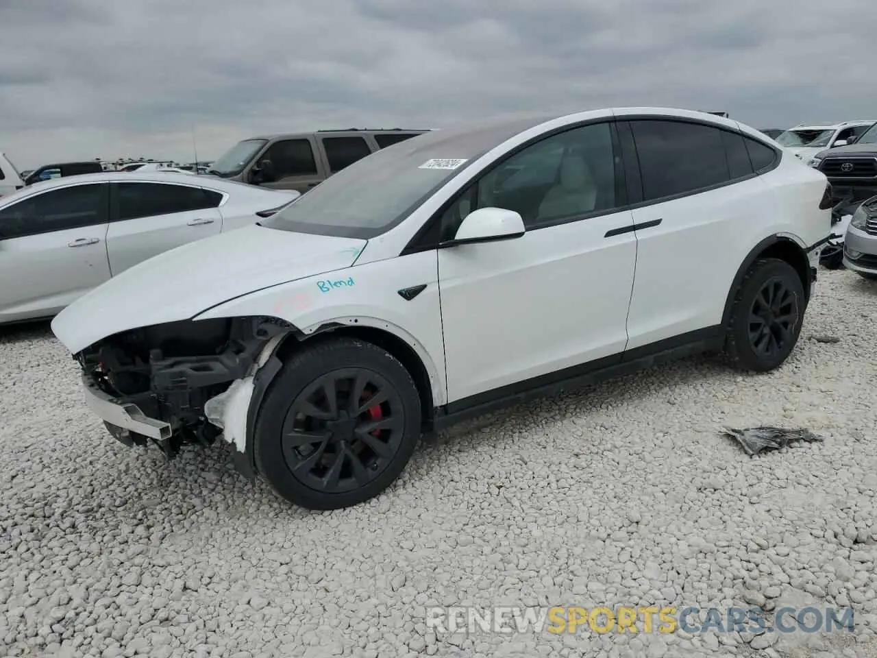1 Photograph of a damaged car 7SAXCBE62PF397448 TESLA MODEL X 2023