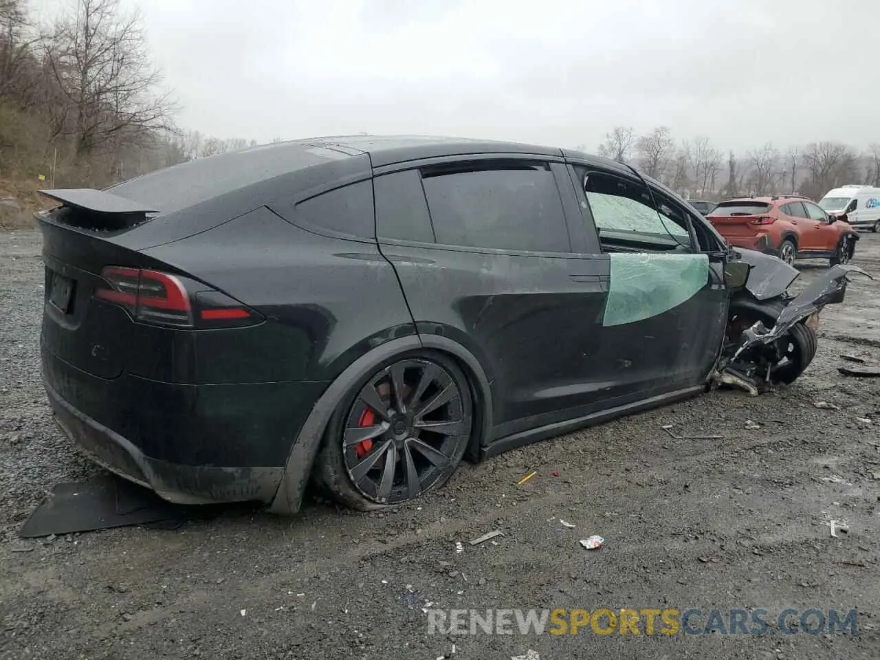 3 Photograph of a damaged car 7SAXCBE62PF407993 TESLA MODEL X 2023