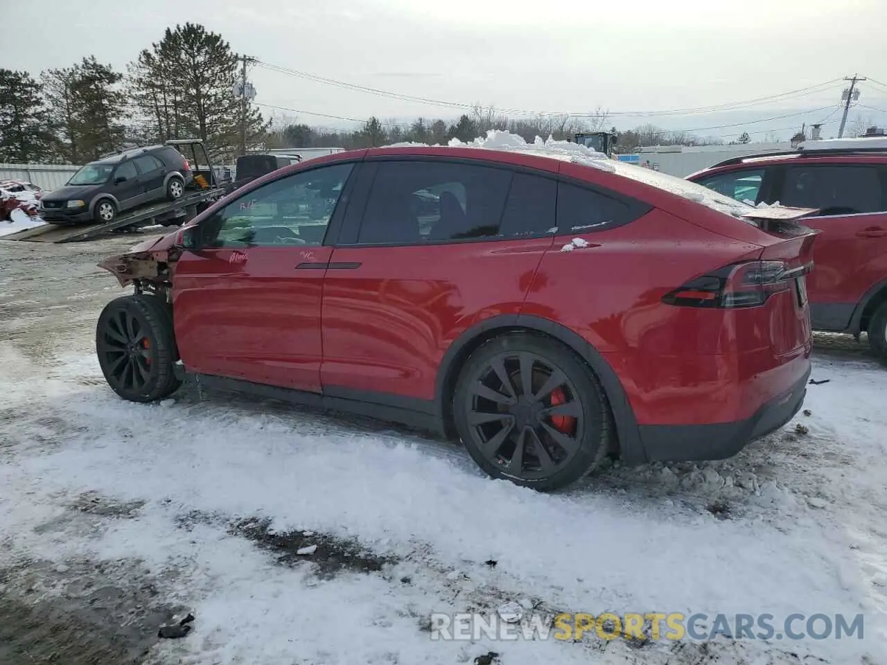 2 Photograph of a damaged car 7SAXCBE63PF391027 TESLA MODEL X 2023