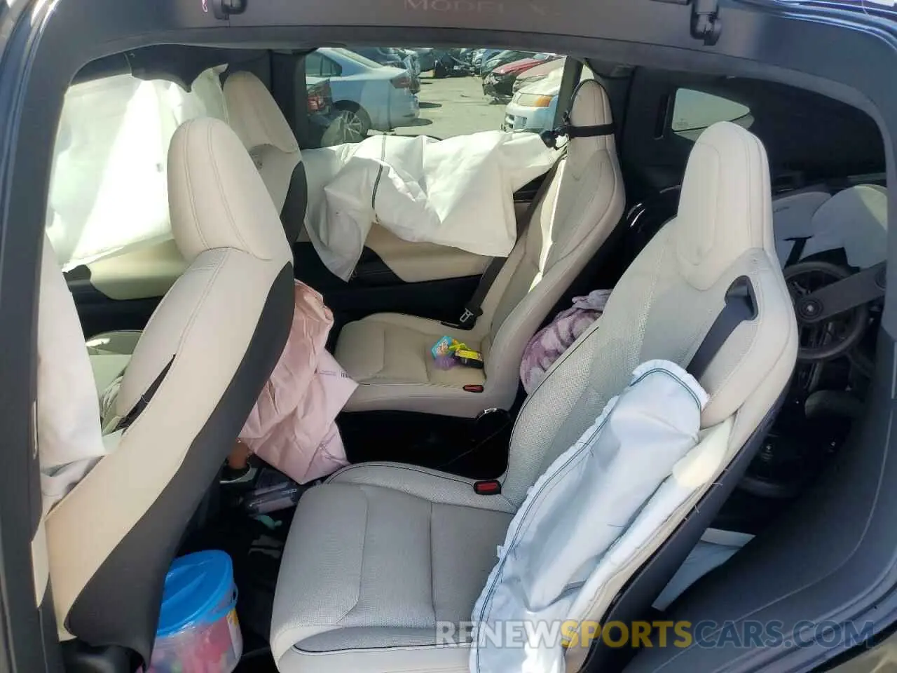 10 Photograph of a damaged car 7SAXCBE63PF401720 TESLA MODEL X 2023
