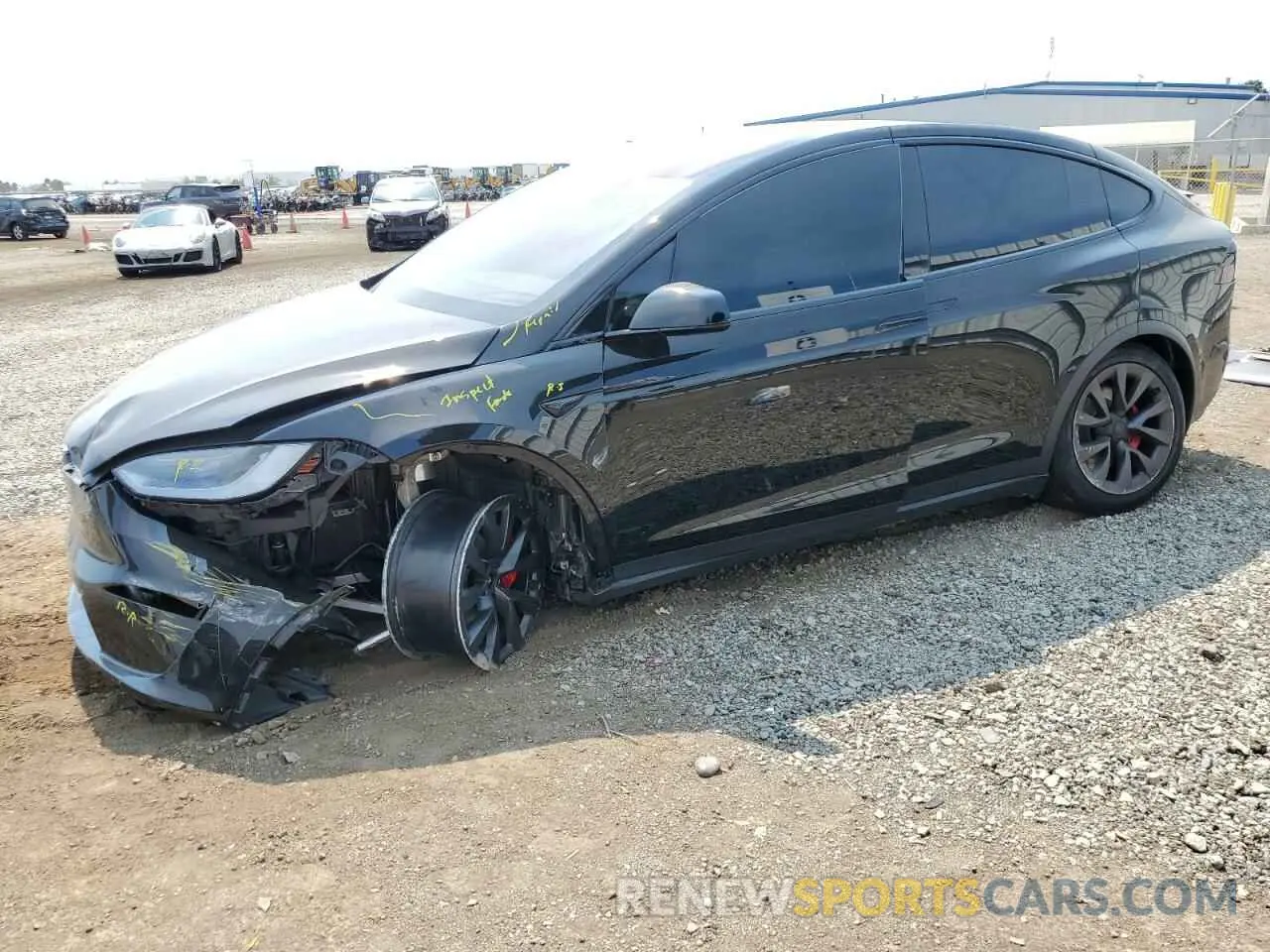 1 Photograph of a damaged car 7SAXCBE65PF430023 TESLA MODEL X 2023