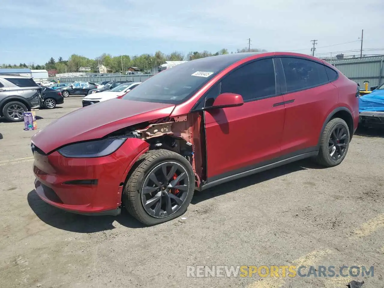1 Фотография поврежденного автомобиля 7SAXCBE66PF427020 TESLA MODEL X 2023