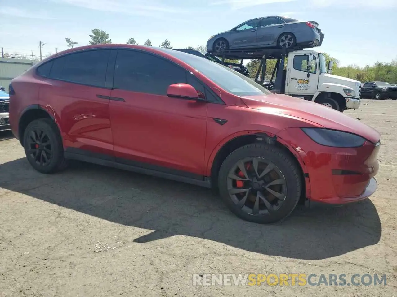 4 Фотография поврежденного автомобиля 7SAXCBE66PF427020 TESLA MODEL X 2023