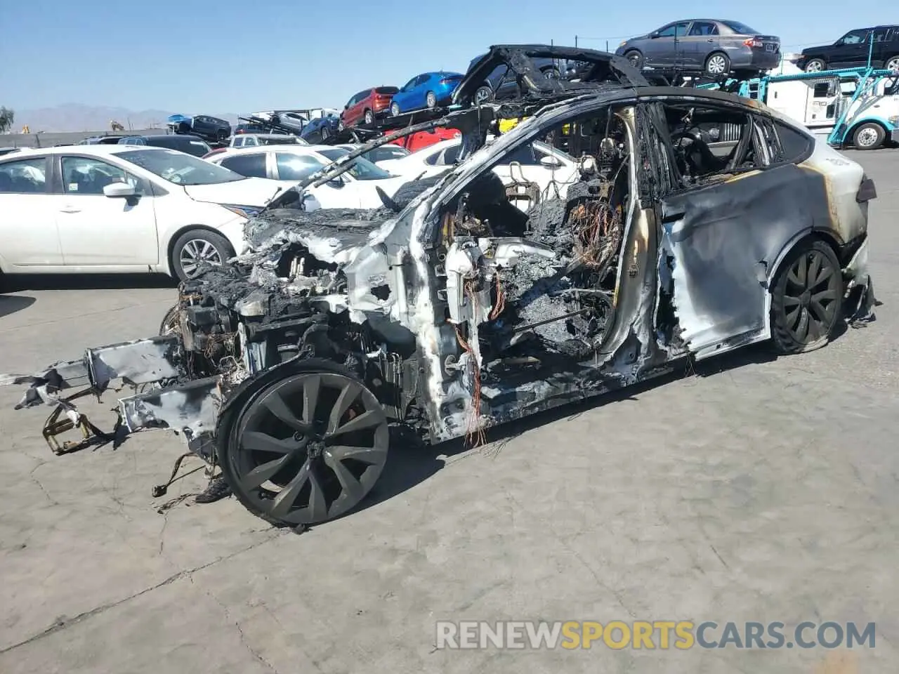 1 Photograph of a damaged car 7SAXCBE66PF431309 TESLA MODEL X 2023