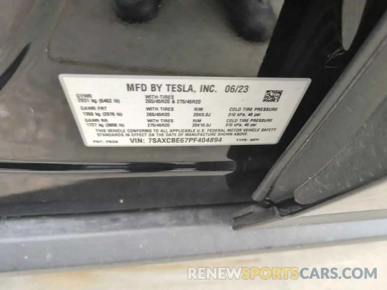 12 Photograph of a damaged car 7SAXCBE67PF404894 TESLA MODEL X 2023