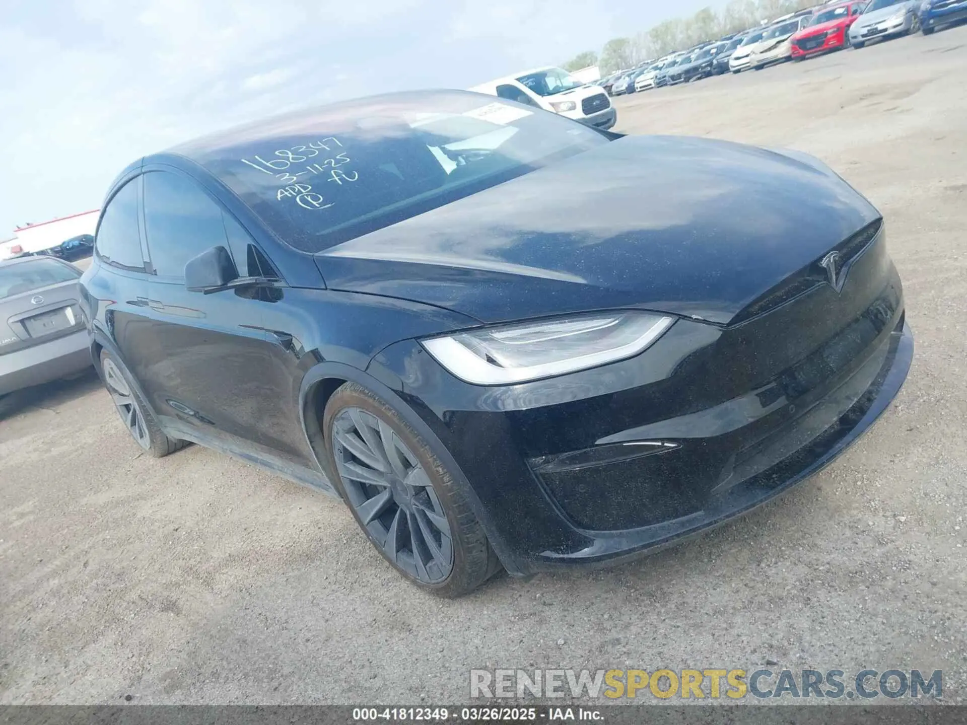 1 Photograph of a damaged car 7SAXCBE68PF376183 TESLA MODEL X 2023