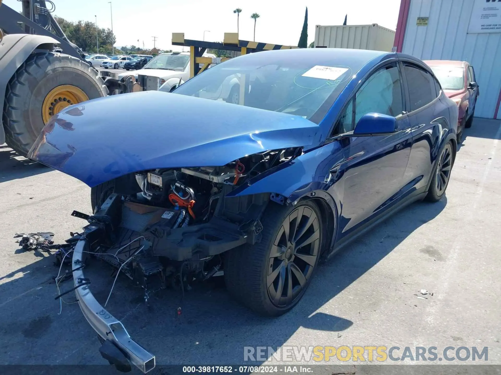 2 Фотография поврежденного автомобиля 7SAXCDE50PF381168 TESLA MODEL X 2023