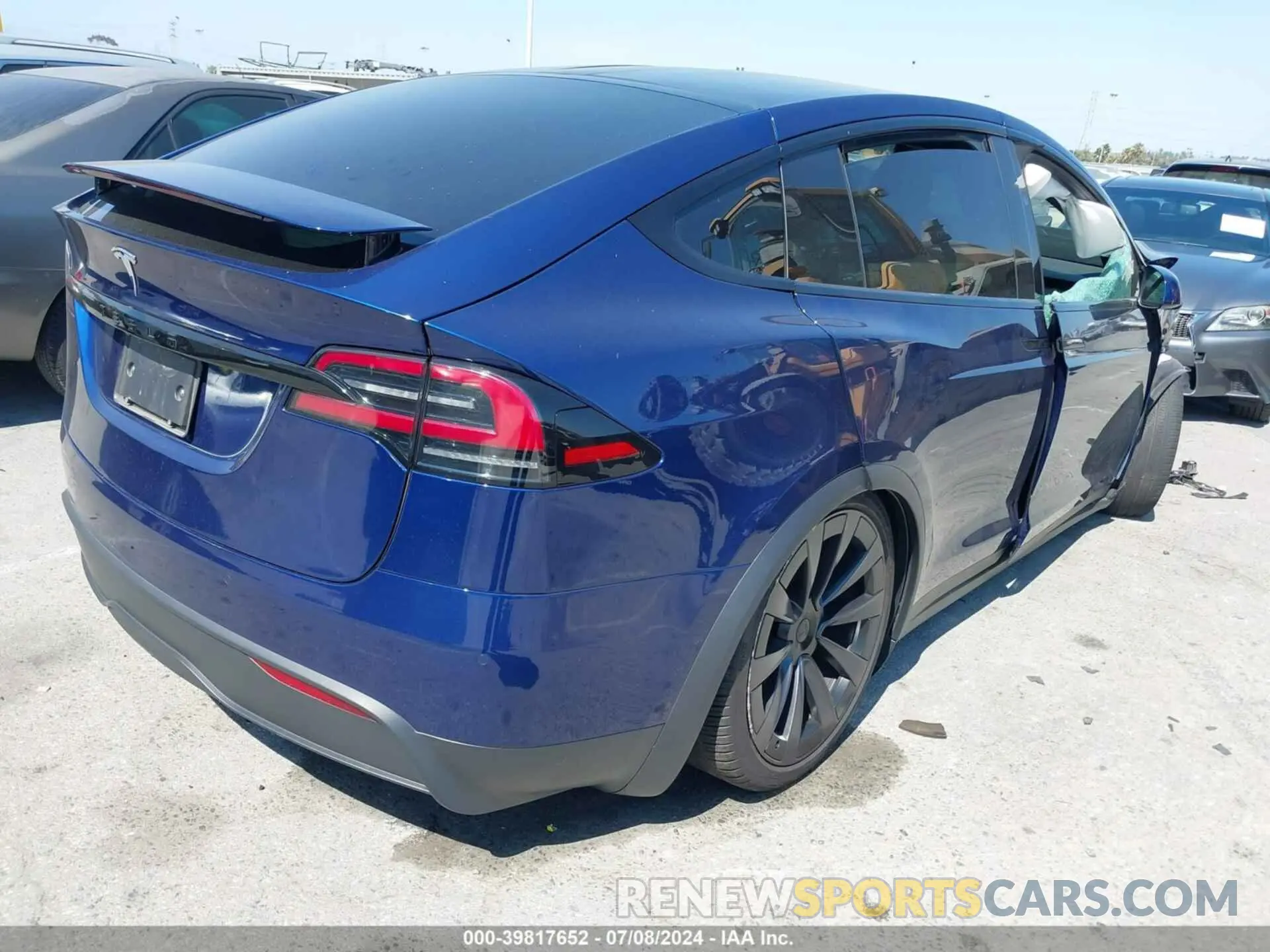 4 Фотография поврежденного автомобиля 7SAXCDE50PF381168 TESLA MODEL X 2023