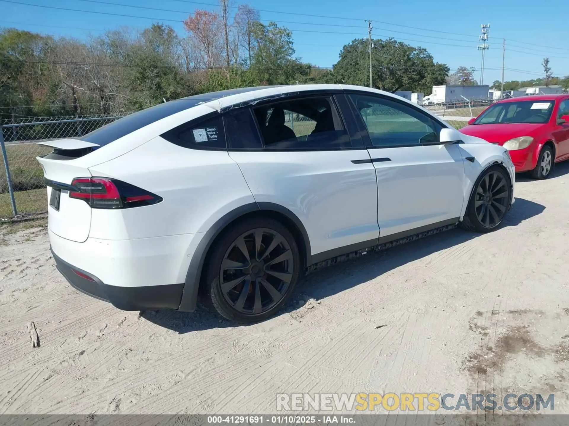 4 Фотография поврежденного автомобиля 7SAXCDE50PF381719 TESLA MODEL X 2023