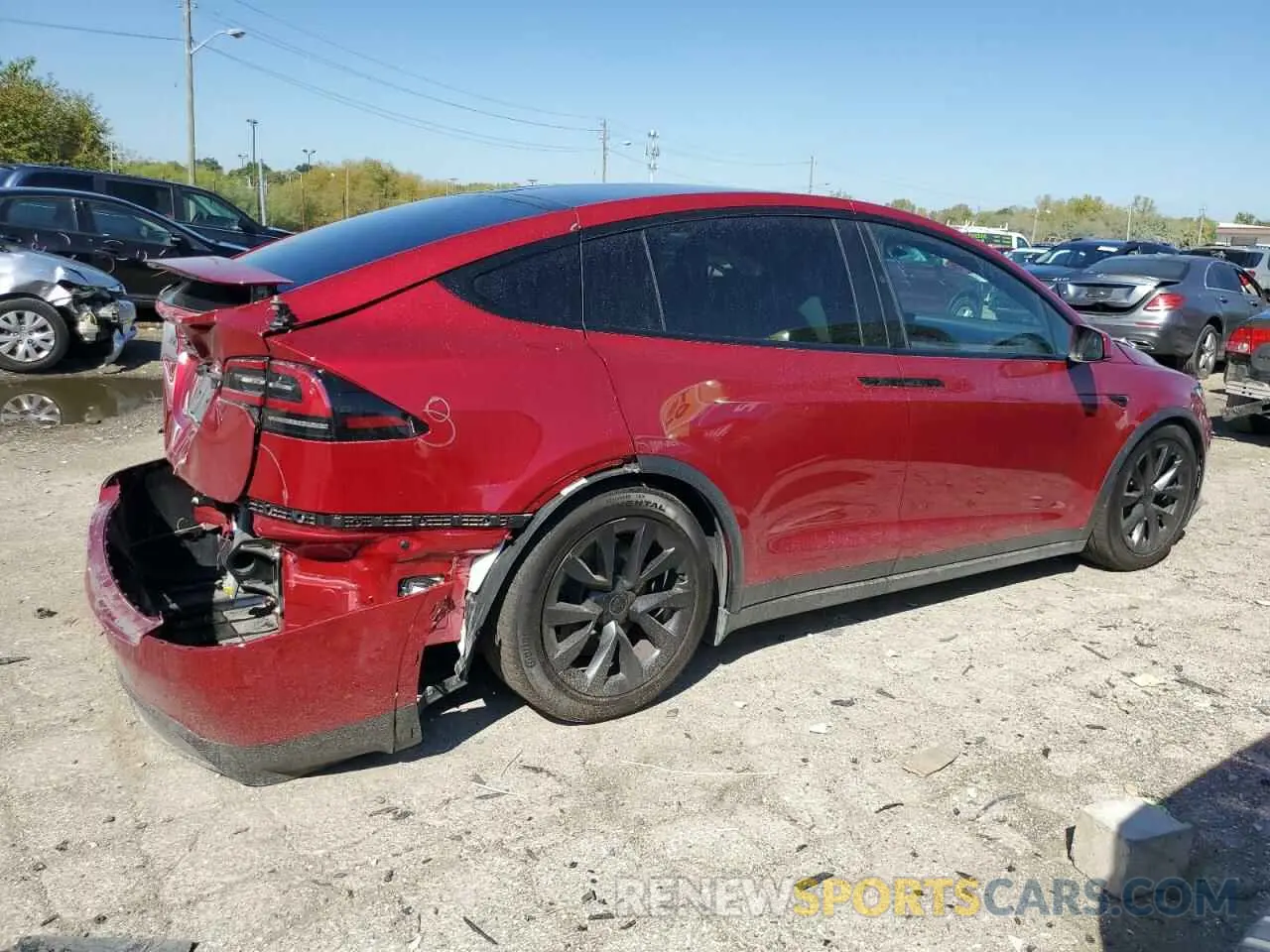3 Photograph of a damaged car 7SAXCDE50PF405873 TESLA MODEL X 2023