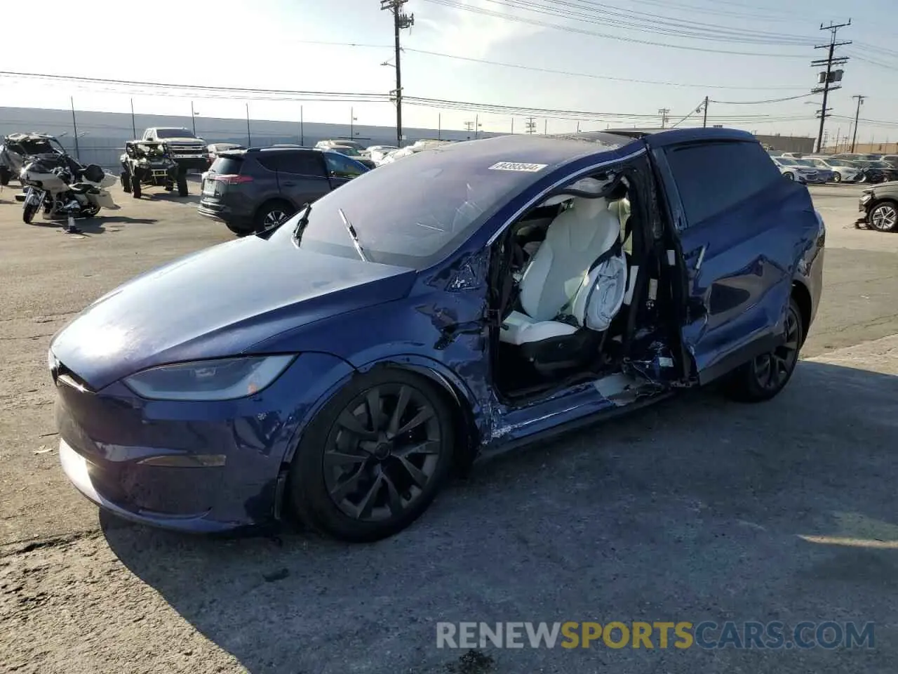 1 Photograph of a damaged car 7SAXCDE50PF428344 TESLA MODEL X 2023